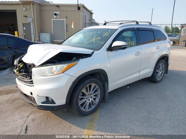 Продаж на аукціоні авто 2015 Toyota Highlander Xle V6, vin: 5TDJKRFH7FS127933, номер лоту: 20265556