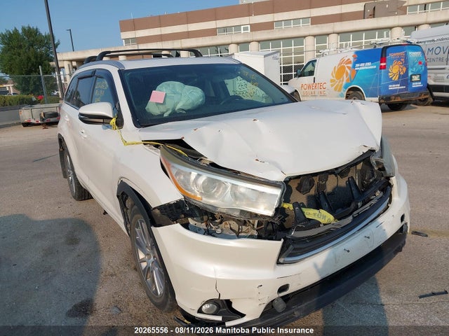 Продаж на аукціоні авто 2015 Toyota Highlander Xle V6, vin: 5TDJKRFH7FS127933, номер лоту: 20265556