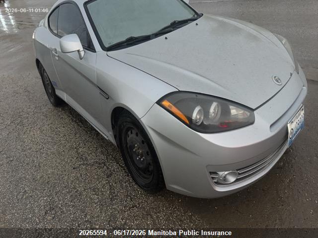 2008 Hyundai Tiburon Gs მანქანა იყიდება აუქციონზე, vin: KMHHM65D58U290273, აუქციონის ნომერი: 20265594
