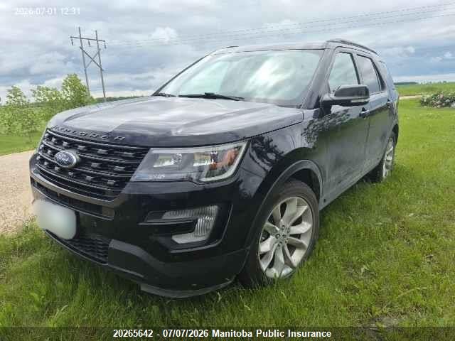 20265642 :رقم المزاد ، 1FM5K8GT5HGC49620 vin ، 2017 Ford Explorer Sport Ecoboost مزاد بيع