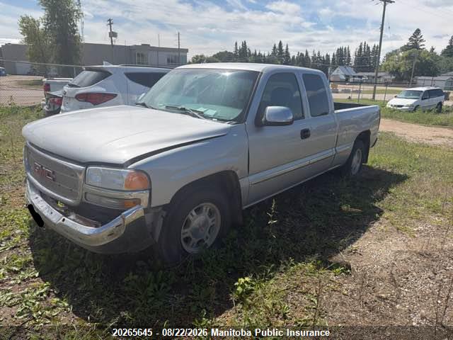 2002 Gmc Sierra 1500 Sle Ext Cab მანქანა იყიდება აუქციონზე, vin: 1GTEC19V82Z278581, აუქციონის ნომერი: 20265645