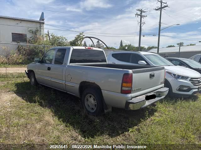 2002 Gmc Sierra 1500 Sle Ext Cab მანქანა იყიდება აუქციონზე, vin: 1GTEC19V82Z278581, აუქციონის ნომერი: 20265645