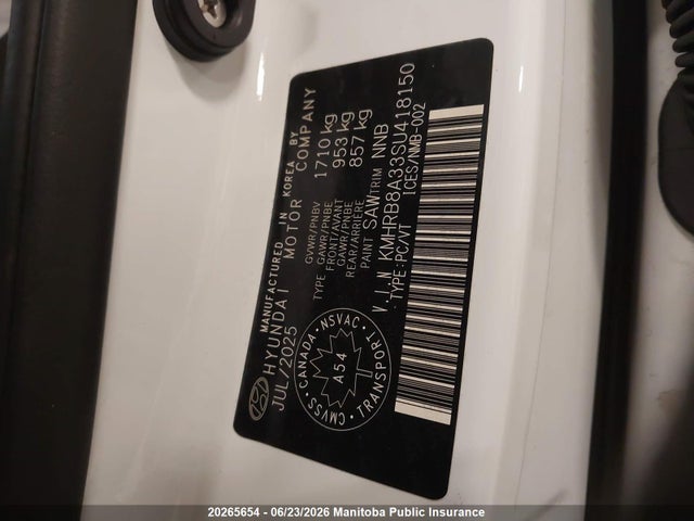 Hyundai Venue Essential 2025 KMHRB8A33SU418150 Image 9