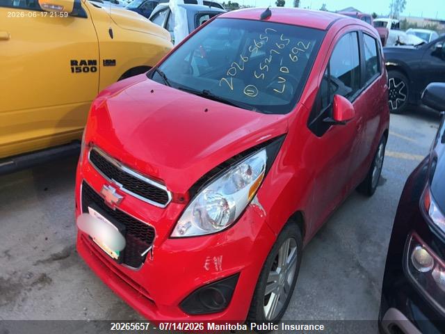 Продажа на аукционе авто 2014 Chevrolet Spark Lt, vin: KL8CD6S9XEC552765, номер лота: 20265657