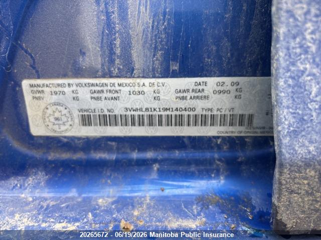 Продажа на аукционе авто 2009 Volkswagen Jetta Tdi, vin: 3VWHL81K19M140400, номер лота: 20265672