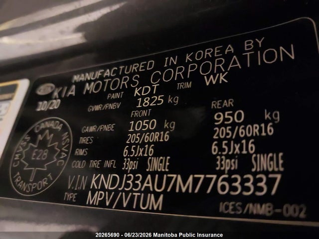 KIA SOUL EX 2021 KNDJ33AU7M7763337 Image 9