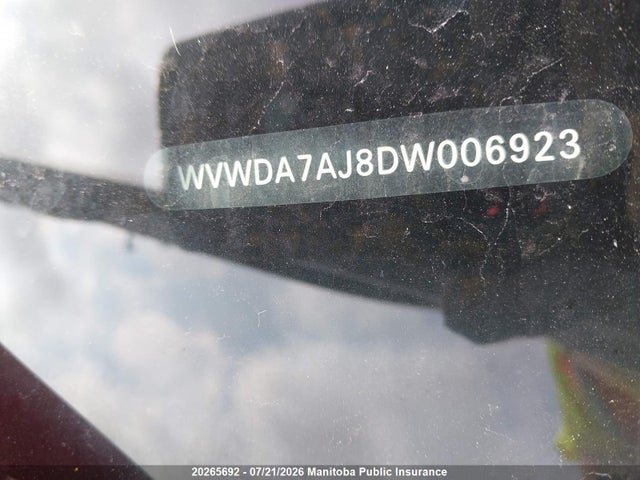 20265692 :رقم المزاد ، WVWDA7AJ8DW006923 vin ، 2013 Volkswagen Golf 2.5 مزاد بيع