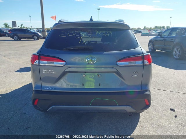 2022 Toyota Corolla Cross Le მანქანა იყიდება აუქციონზე, vin: 7MUBAABG5NV017151, აუქციონის ნომერი: 20265708