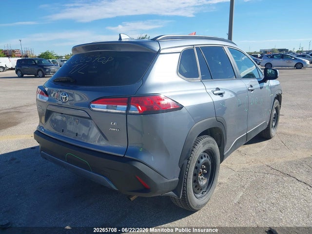2022 Toyota Corolla Cross Le მანქანა იყიდება აუქციონზე, vin: 7MUBAABG5NV017151, აუქციონის ნომერი: 20265708