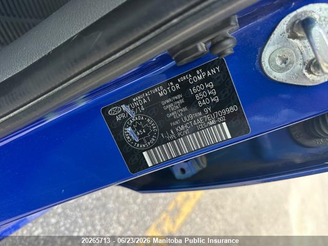 Hyundai ACCENT GL 2014 KMHCT4AE7EU709980 Image 6