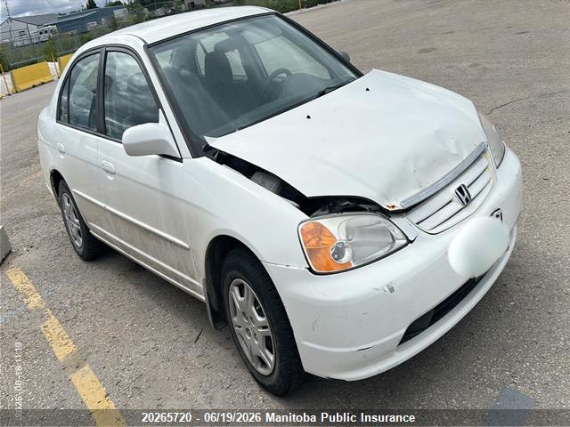 Продаж на аукціоні авто 2001 Honda Civic Lx, vin: 2HGES16641H905650, номер лоту: 20265720