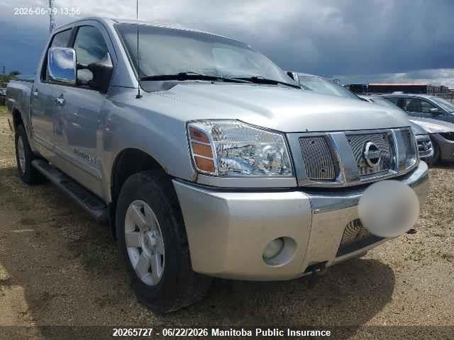 Aukcja sprzedaży 2005 Nissan Titan 5.6 Le Crew Cab, vin: 1N6AA07B85N555780, numer aukcji: 20265727