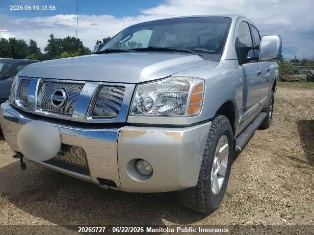 Aukcja sprzedaży 2005 Nissan Titan 5.6 Le Crew Cab, vin: 1N6AA07B85N555780, numer aukcji: 20265727