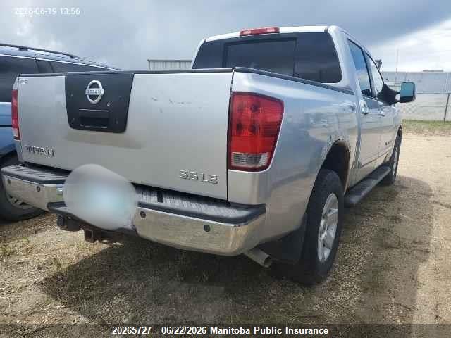 Aukcja sprzedaży 2005 Nissan Titan 5.6 Le Crew Cab, vin: 1N6AA07B85N555780, numer aukcji: 20265727