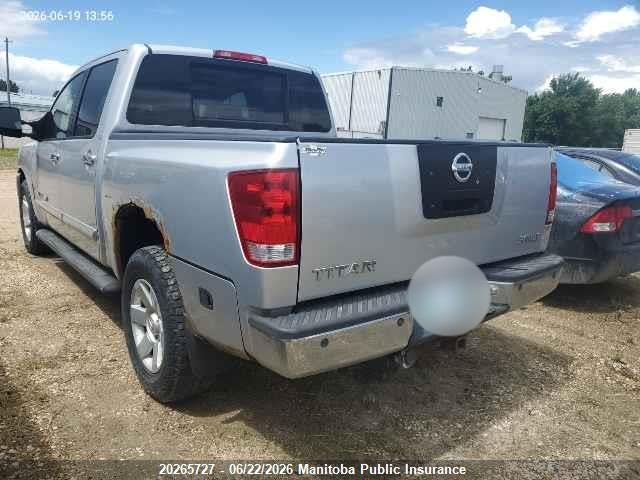 Aukcja sprzedaży 2005 Nissan Titan 5.6 Le Crew Cab, vin: 1N6AA07B85N555780, numer aukcji: 20265727