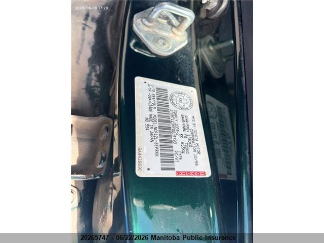 20265747 :رقم المزاد ، JTDBT123XY0019793 vin ، 2000 Toyota Echo مزاد بيع