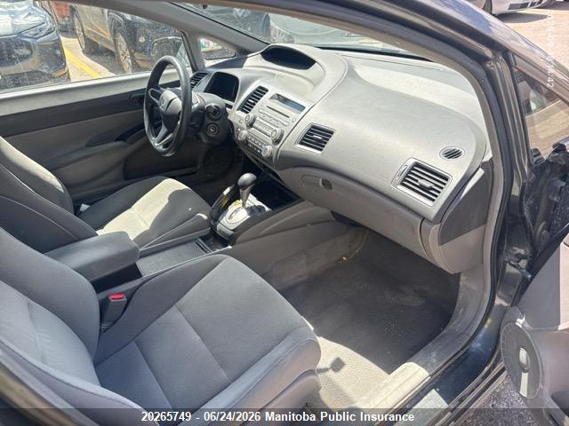 20265749 :رقم المزاد ، 2HGFA1F48AH014525 vin ، 2010 Honda Civic Dx-g مزاد بيع