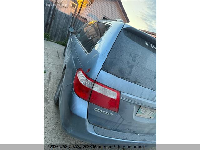 20265758 :رقم المزاد ، 5FNRL384X6B500698 vin ، 2006 Honda Odyssey Ex مزاد بيع