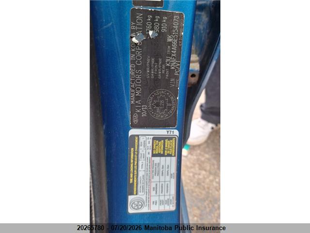 20265780 :رقم المزاد ، KNAFX4A66E5154073 vin ، 2014 Kia Forte Lx مزاد بيع