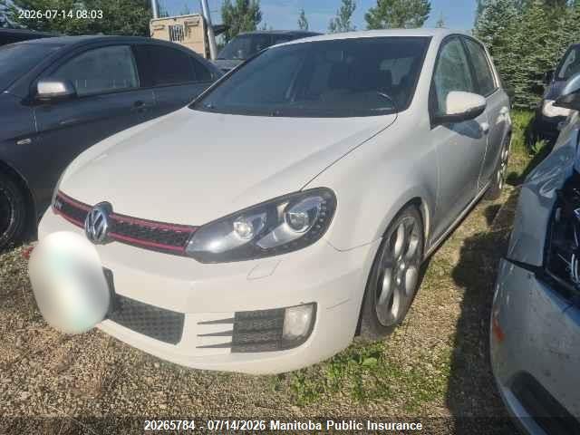20265784 :رقم المزاد ، WVWHV7AJXCW272724 vin ، 2012 Volkswagen Gti 2.0t مزاد بيع