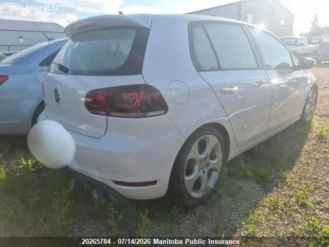 20265784 :رقم المزاد ، WVWHV7AJXCW272724 vin ، 2012 Volkswagen Gti 2.0t مزاد بيع