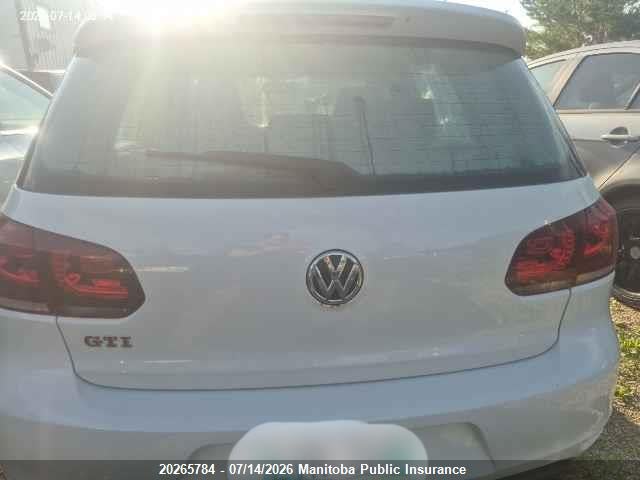 20265784 :رقم المزاد ، WVWHV7AJXCW272724 vin ، 2012 Volkswagen Gti 2.0t مزاد بيع