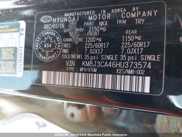 Hyundai Tucson 2017 KM8J3CA46HU373574 Image 8