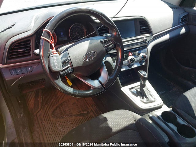 2019 Hyundai Elantra Preferred მანქანა იყიდება აუქციონზე, vin: KMHD84LF6KU872594, აუქციონის ნომერი: 20265801