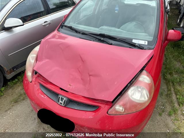 Продажа на аукционе авто 2008 Honda Fit Lx, vin: JHMGD37418S802696, номер лота: 20265802