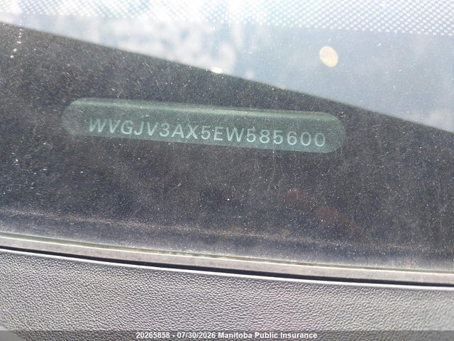 WVGJV3AX5EW585600 Volkswagen Tiguan 2.0 Tsi