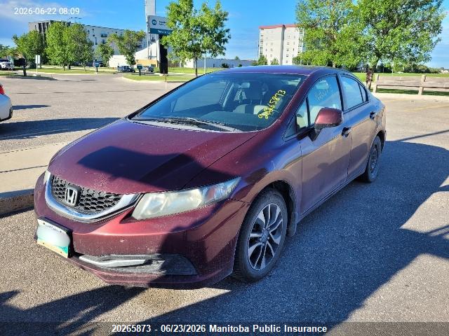 20265873 :رقم المزاد ، 2HGFB2F49DH008921 vin ، 2013 Honda Civic Lx مزاد بيع