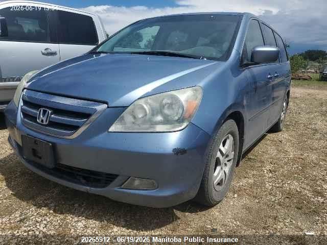 20265912 :رقم المزاد ، 5FNRL38686B500278 vin ، 2006 Honda Odyssey Ex-l Ex-l مزاد بيع