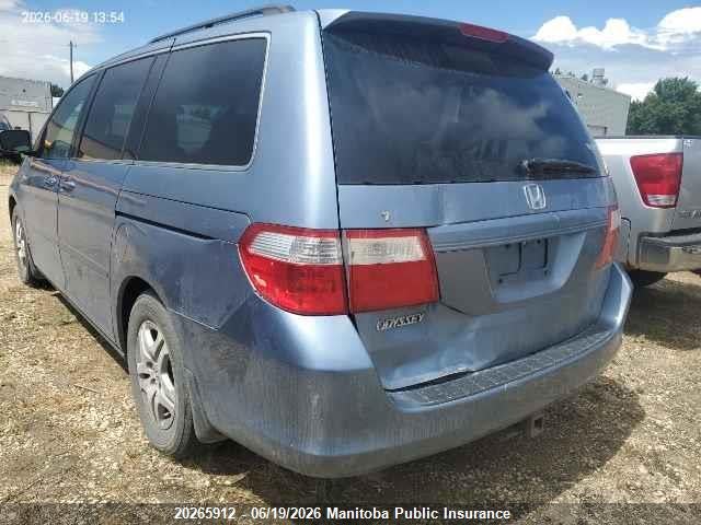 20265912 :رقم المزاد ، 5FNRL38686B500278 vin ، 2006 Honda Odyssey Ex-l Ex-l مزاد بيع