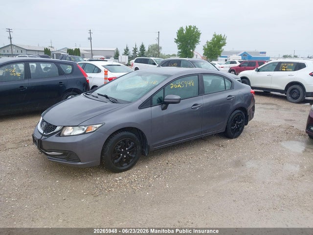 Honda Civic Lx 2014 2HGFB2F42EH025948 Image 2