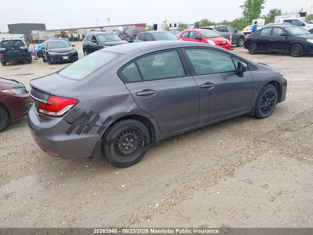Honda Civic Lx 2014 2HGFB2F42EH025948 Image 4