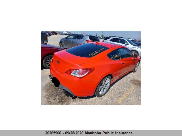 2011 Hyundai Genesis 2.0t მანქანა იყიდება აუქციონზე, vin: KMHHT6KD6BU063110, აუქციონის ნომერი: 20265966