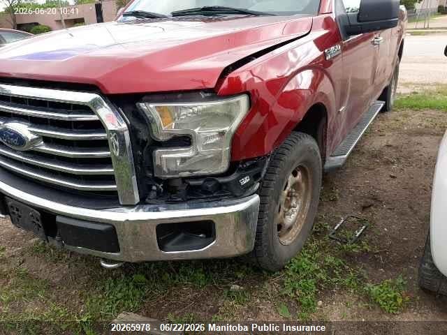 20265978 :رقم المزاد ، 1FTEX1EPXGFD05025 vin ، 2016 Ford F150 Xlt Supercab مزاد بيع