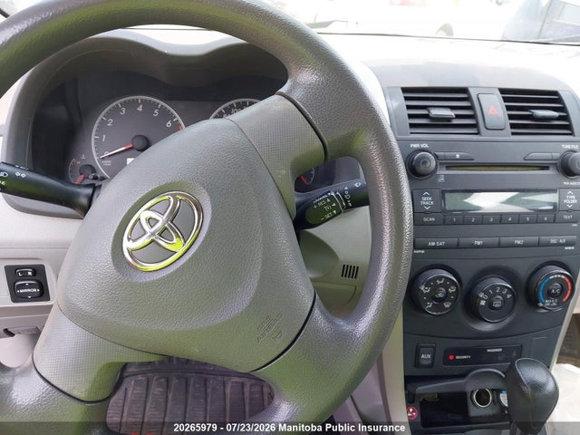 2009 Toyota Corolla Ce მანქანა იყიდება აუქციონზე, vin: 2T1BU40E39C165026, აუქციონის ნომერი: 20265979