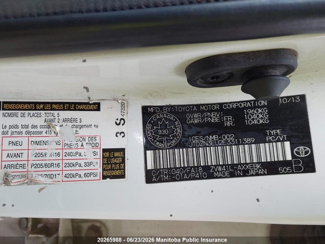 Toyota PRIUS V 2014 JTDZN3EU2E3311389 Image 8