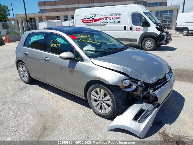 2015 Volkswagen Golf 2.0 Tdi მანქანა იყიდება აუქციონზე, vin: 3VW2A7AU2FM016395, აუქციონის ნომერი: 20265995