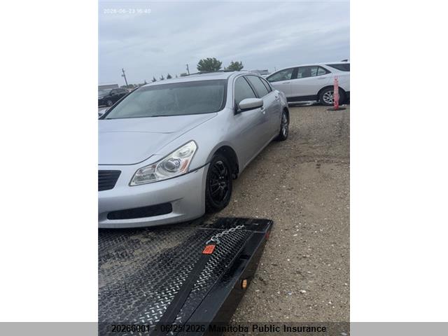 2009 Infiniti G37 მანქანა იყიდება აუქციონზე, vin: JNKCV61EX9M012446, აუქციონის ნომერი: 20266001