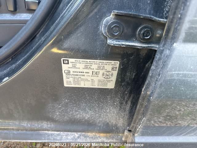 Chevrolet Equinox Lt V6 2017 2GNFLFE39H6167085 Image 9