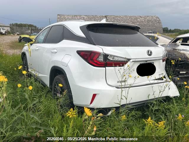 20266046 :رقم المزاد ، 2T2BZMCA9HC073374 vin ، 2017 Lexus Rx350 مزاد بيع