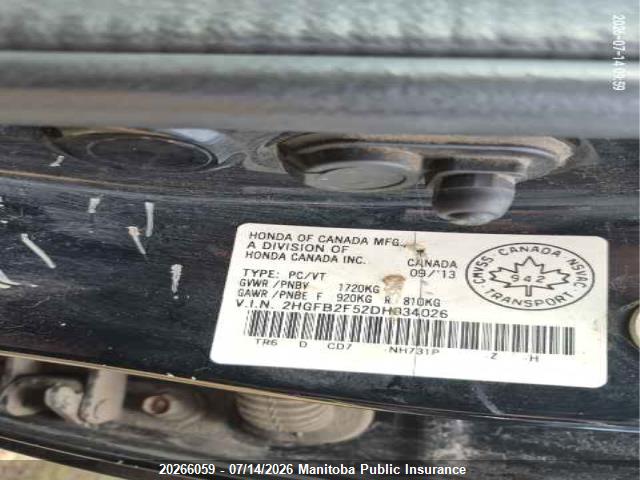 Aukcja sprzedaży 2013 Honda Civic Ex, vin: 2HGFB2F52DH034026, numer aukcji: 20266059