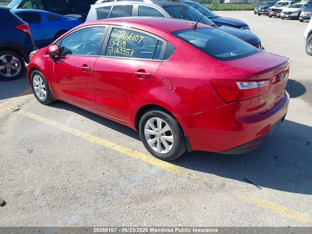 20266107 :رقم المزاد ، KNADM4A32D6123353 vin ، 2013 Kia Rio Lx مزاد بيع