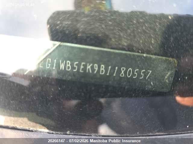 20266147 :رقم المزاد ، 2G1WB5EK9B1180557 vin ، 2011 Chevrolet Impala Lt V6 مزاد بيع