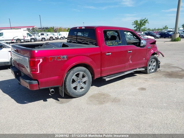 Продаж на аукціоні авто 2017 Ford F150 Platinum Supercrew, vin: 1FTEW1EG8HFB14305, номер лоту: 20266162