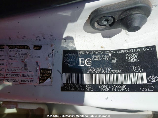 Toyota PRIUS V 2017 JTDZN3EU8HJ070986 Image 9