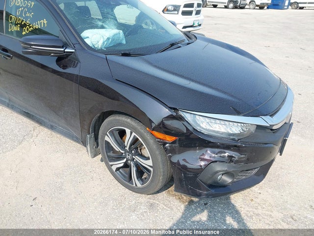2017 Honda Civic Touring მანქანა იყიდება აუქციონზე, vin: 2HGFC1F95HH100097, აუქციონის ნომერი: 20266174