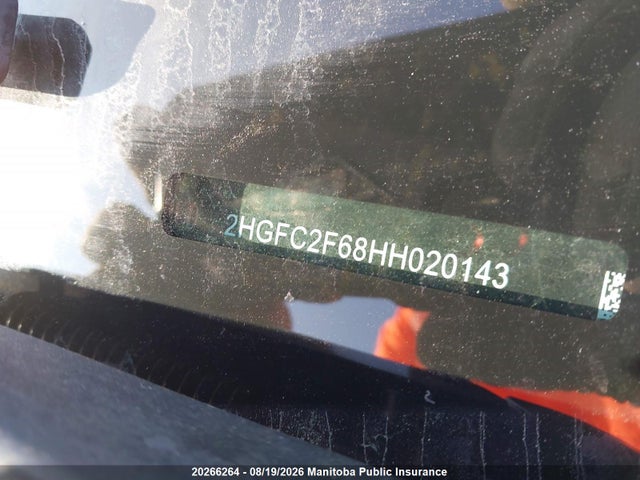 Honda Civic Lx 2017 2HGFC2F68HH020143 Image 9